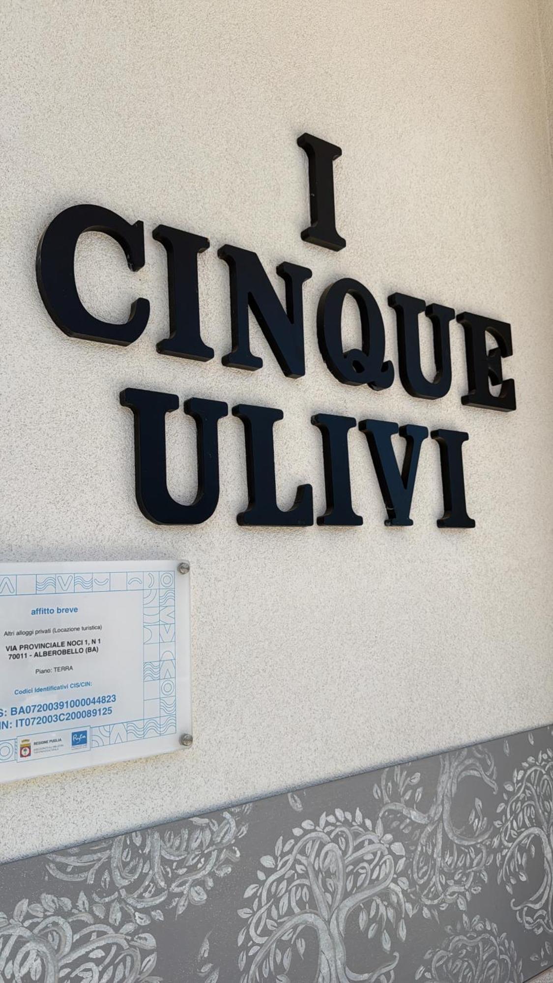 I Cinque Ulivi Apartment Alberobello Bagian luar foto